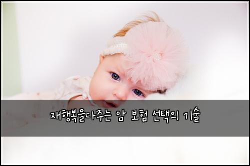 재행복을다주는 암 보험 선택의 기술