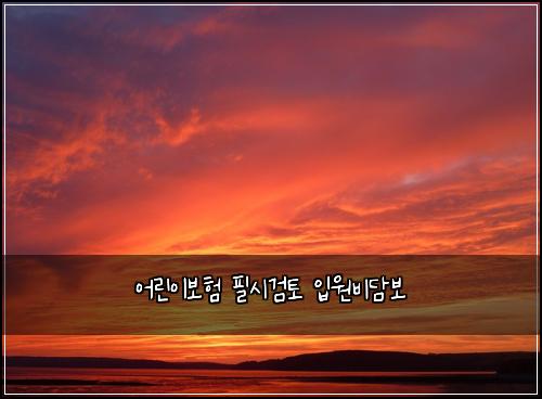 어린이보험 필시검토  입원비담보