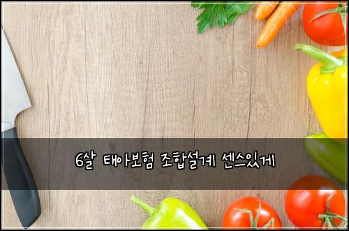 6살 태아보험 조합설계  센스있게
