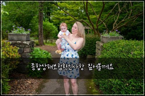 종합상해보험확인사항 짚어볼께요