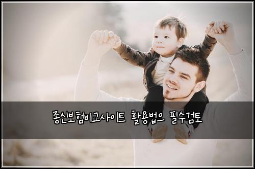 종신보험비교사이트 활용법으 필수검토