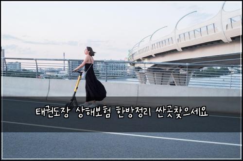 태권도장 상해보험 한방정리  싼곳찾으세요