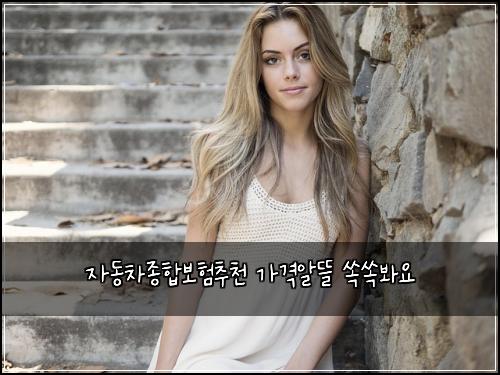 자동차종합보험추천 가격알뜰 쏙쏙봐요