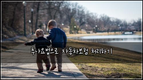 추나요법으로 자동차보험 처리하기