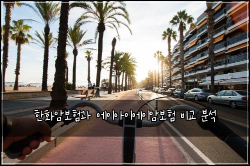 한화암보험과 에이아이에이암보험 비교 분석
