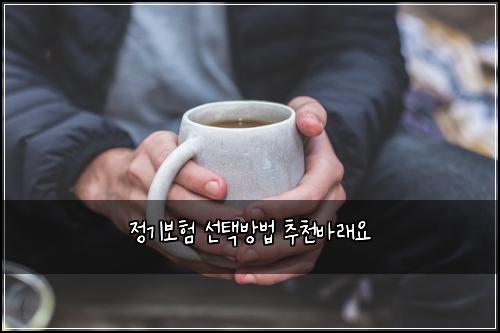 ์ ๊ธฐ๋ณดํ ์ ํ๋ฐฉ๋ฒ ์ถ์ฒ๋ฐ๋์