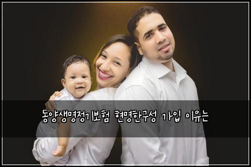 동양생명정기보험 현명한구성  가입 이유는