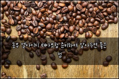 동부 엘아이지 태아보험 준비하며 알아두면 좋은 점