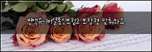 변액유니버셜종신보험2 보장형 맞춰봐요
