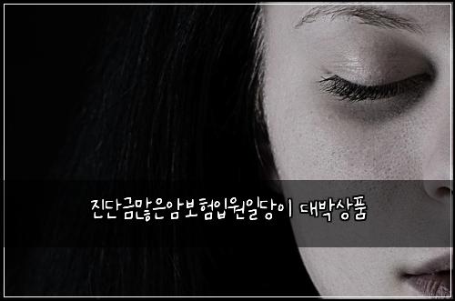 진단금많은암보험입원일당이 대박상품