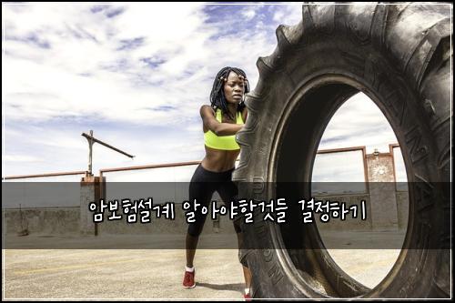 암보험설계 알아야할것들 결정하기
