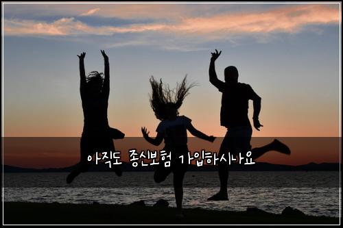 아직도 종신보험 가입하시나요