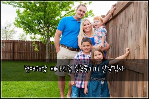 현대해상 태아보험 실속즐기기  발달검사