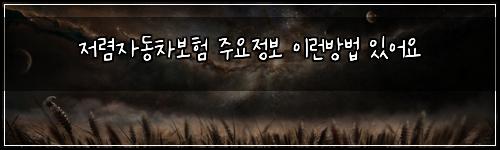 저렴자동차보험 주요정보  이런방법 있어요