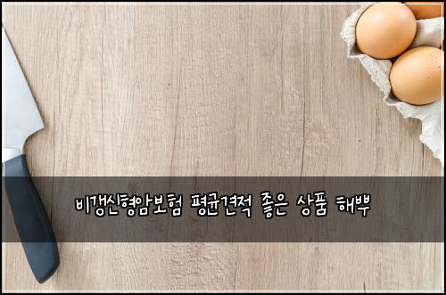 비갱신형암보험 평균견적  좋은 상품 해뿌