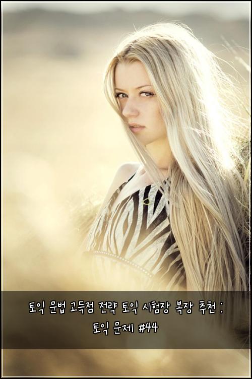 토익 문법 고득점 전략 토익 시험장 복장 추천 : 토익 문제 #44