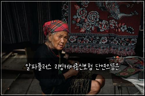알파플러스 리빙케어종신보험 단연으뜸은 