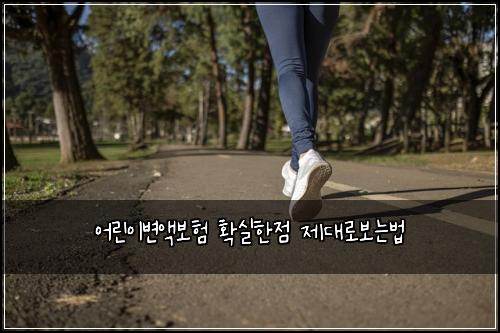 어린이변액보험 확실한점  제대로보는법