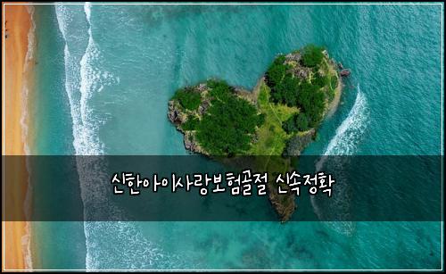 신한아이사랑보험골절 신속정확