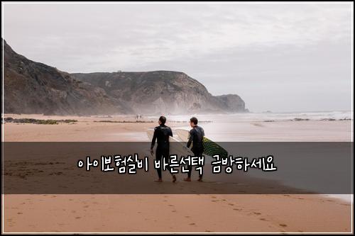 아이보험실비 바른선택 금방하세요