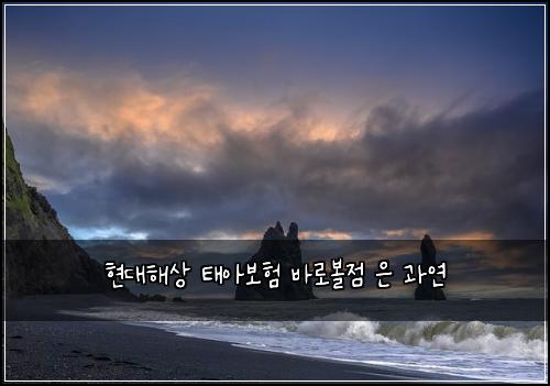 현대해상 태아보험 바로볼점  은 과연