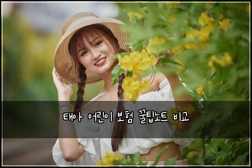 태아 어린이 보험 꿀팁노트  비교
