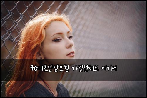 40๋์ด๋ฐ์๋ณดํ ๊ฐ์
์ ์ฒดํฌ ์ฌ๊ธฐ์