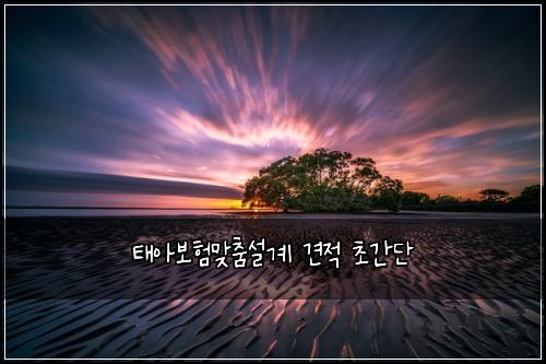 태아보험맞춤설계 견적 초간단