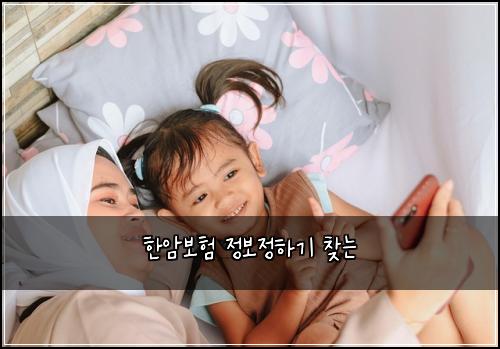 한암보험 정보정하기  찾는