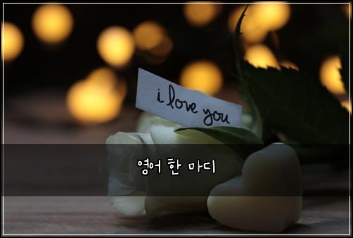 영어 한 마디