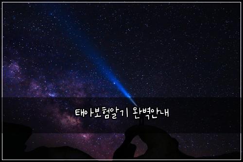 태아보험알기 완벽안내