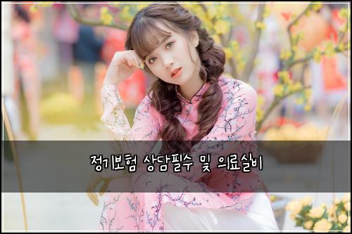 정기보험 상담필수  및 의료실비