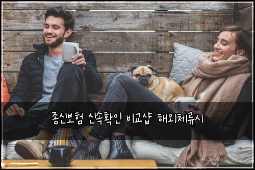종신보험 신속확인  비교샵 해외체류시