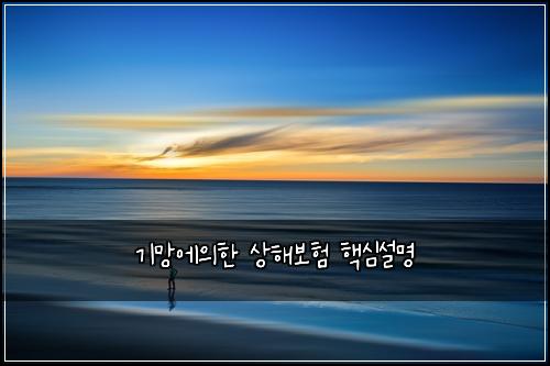 기망에의한 상해보험 핵심설명 
