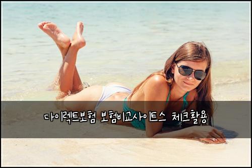다이렉트보험 보험비교사이트스 체크활용