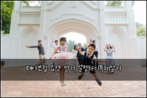 태아보험 요약  만기 설정하기특혜알기