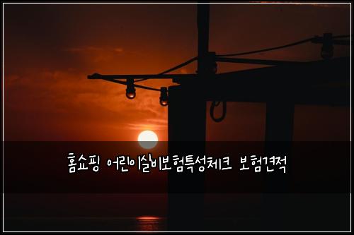ํ์ผํ ์ด๋ฆฐ์ด์ค๋น๋ณดํํน์ฑ์ฒดํฌ ๋ณดํ๊ฒฌ์ 