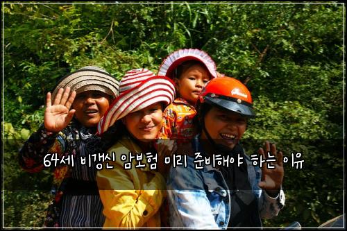 64세 비갱신 암보험 미리 준비해야 하는 이유