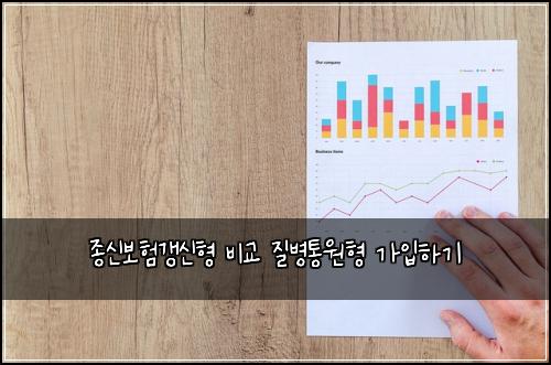 종신보험갱신형 비교 질병통원형 가입하기