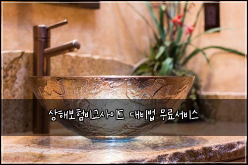 상해보험비교사이트 대비법 무료서비스