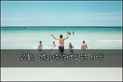 임신출산 행복을다주는실비보험 실무 가이드