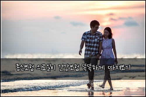 종신보험 의료실비 건강보험 똑똑하게 따져보기