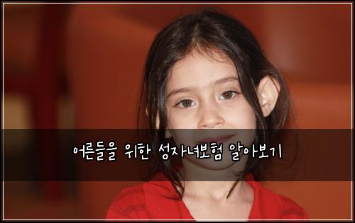 어른들을 위한 성자녀보험 알아보기