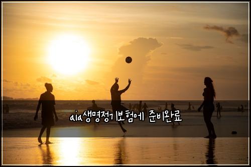 aia생명정기보험에 준비완료