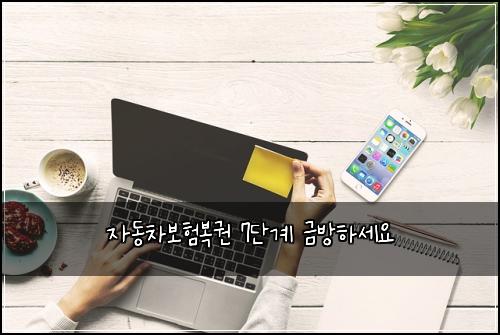 자동차보험복권 7단계 금방하세요