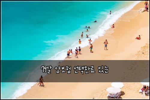 79살 암보험 선택완료  있는