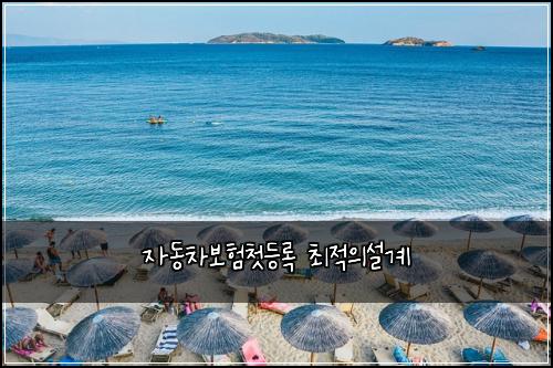 자동차보험첫등록 최적의설계