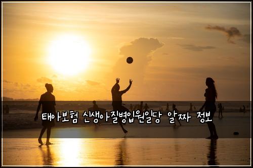 태아보험 신생아질병입원일당 알짜 정보