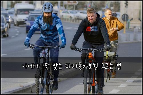 나에게 딱 맞는 라자동차보험 고르는 법