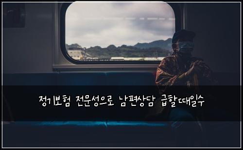 정기보험 전문성으로  남편상담 급할때일수